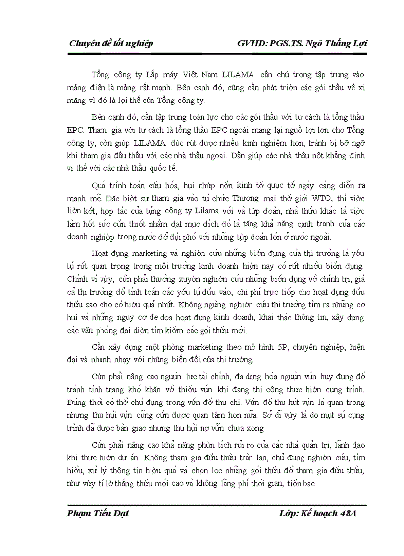 image for page Nâng cao khả năng thắng thầu (các gói thầu xây lắp trong nước) của Tổng công ty lắp máy Việt Nam LILAMA