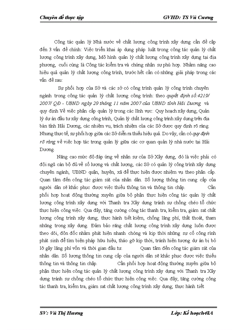 image for page Quản lý Nhà nước về đầu tư xây dựng tại Sở xây dựng Hải Dương. Thực trạng và giải pháp