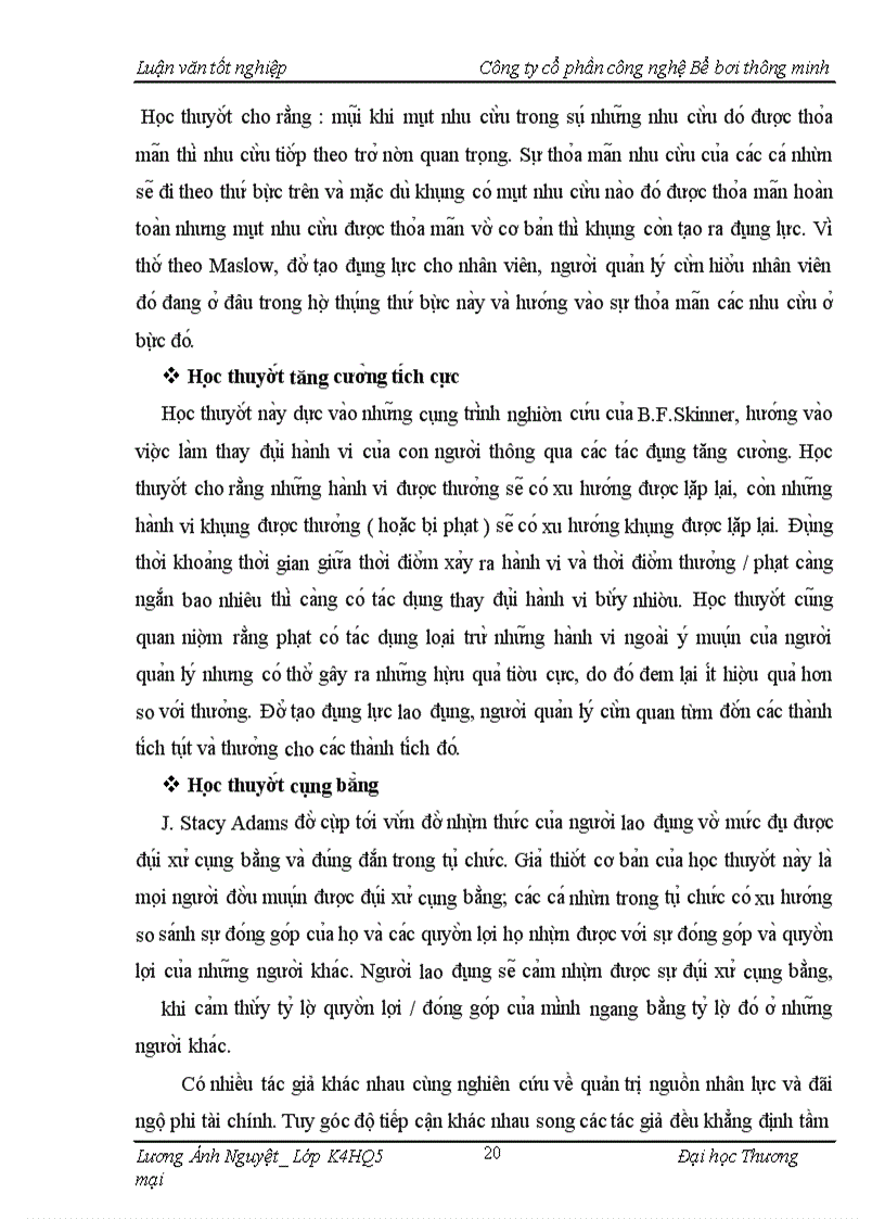 image for page Hoàn thiện công tác đãi ngộ phi tài chính tại công ty cổ phần công nghệ bể bơi thông minh