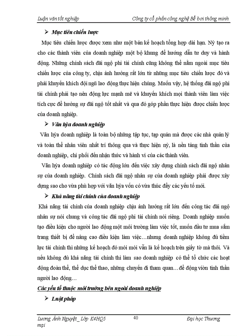 image for page Hoàn thiện công tác đãi ngộ phi tài chính tại công ty cổ phần công nghệ bể bơi thông minh