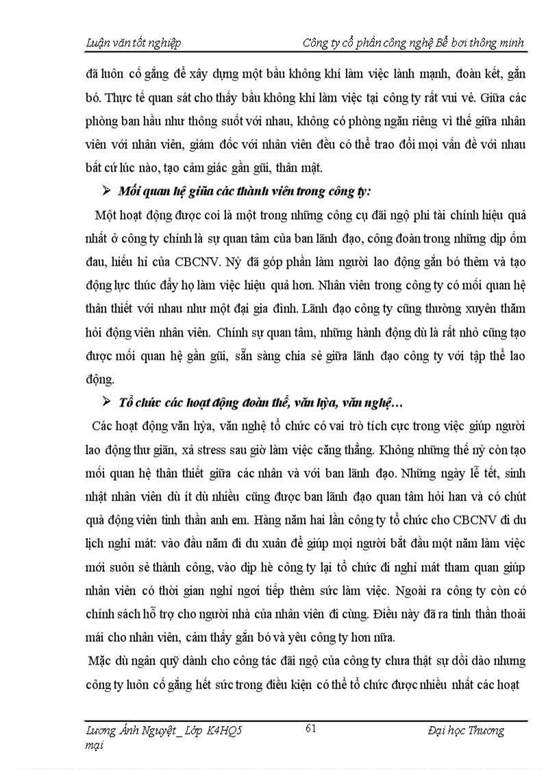 image for page Hoàn thiện công tác đãi ngộ phi tài chính tại công ty cổ phần công nghệ bể bơi thông minh