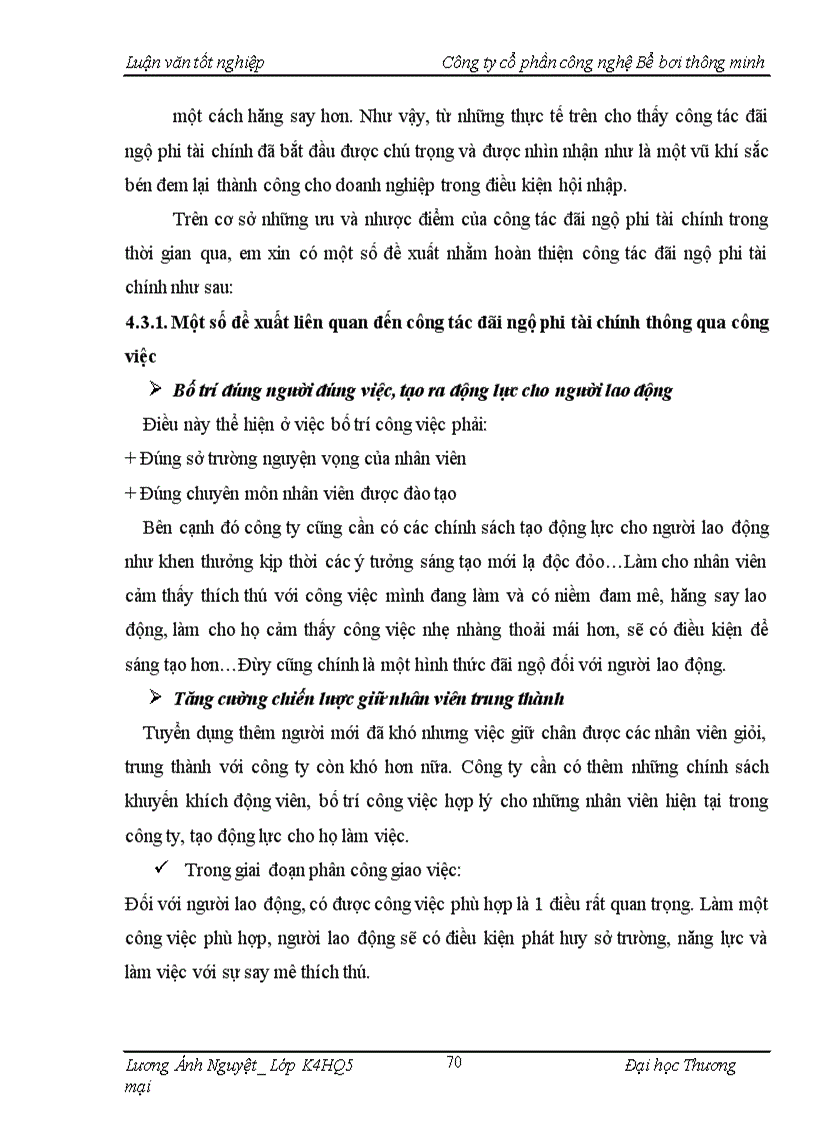 image for page Hoàn thiện công tác đãi ngộ phi tài chính tại công ty cổ phần công nghệ bể bơi thông minh