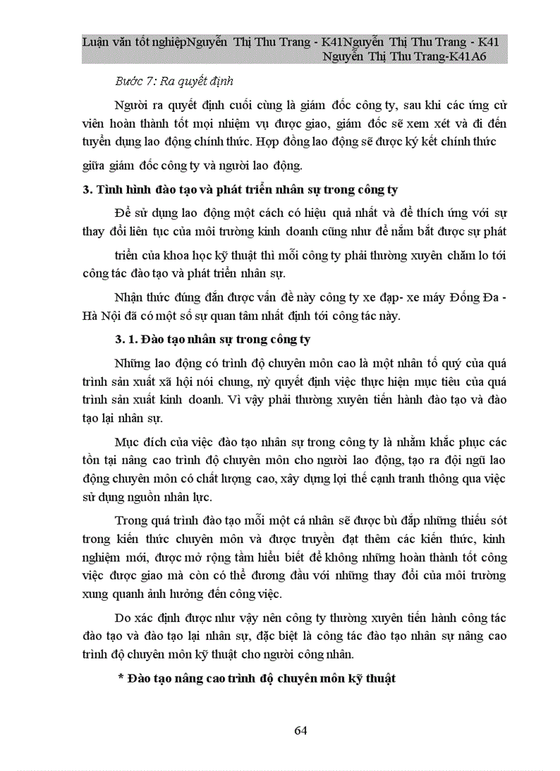 image for page Một số giải pháp nhằm hoàn thiện công tác quản trị nhân sự tại công ty xe đạp- xe máy Đống Đa - Hà Nội
