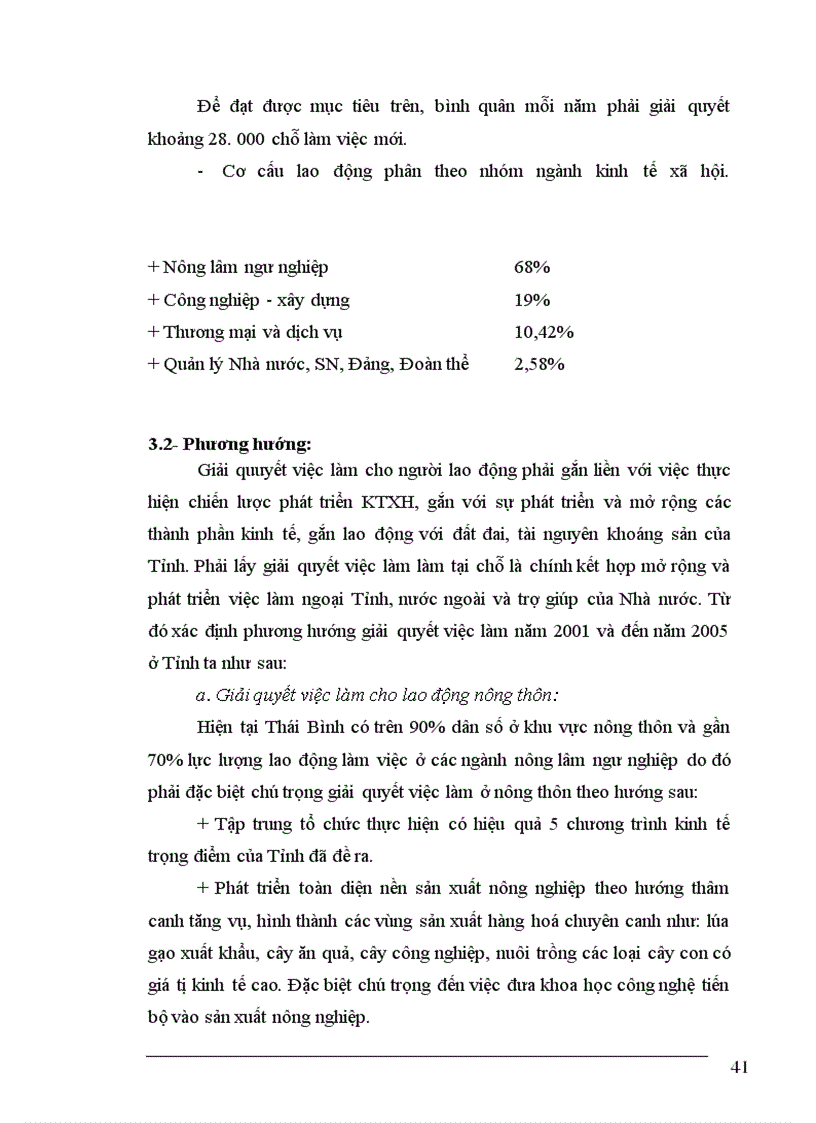 image for page Thực trạng về lao động việc làm và vấn đề giải quyết việc làm ở tỉnh Thái Bình