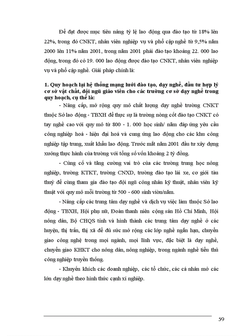 image for page Thực trạng về lao động việc làm và vấn đề giải quyết việc làm ở tỉnh Thái Bình