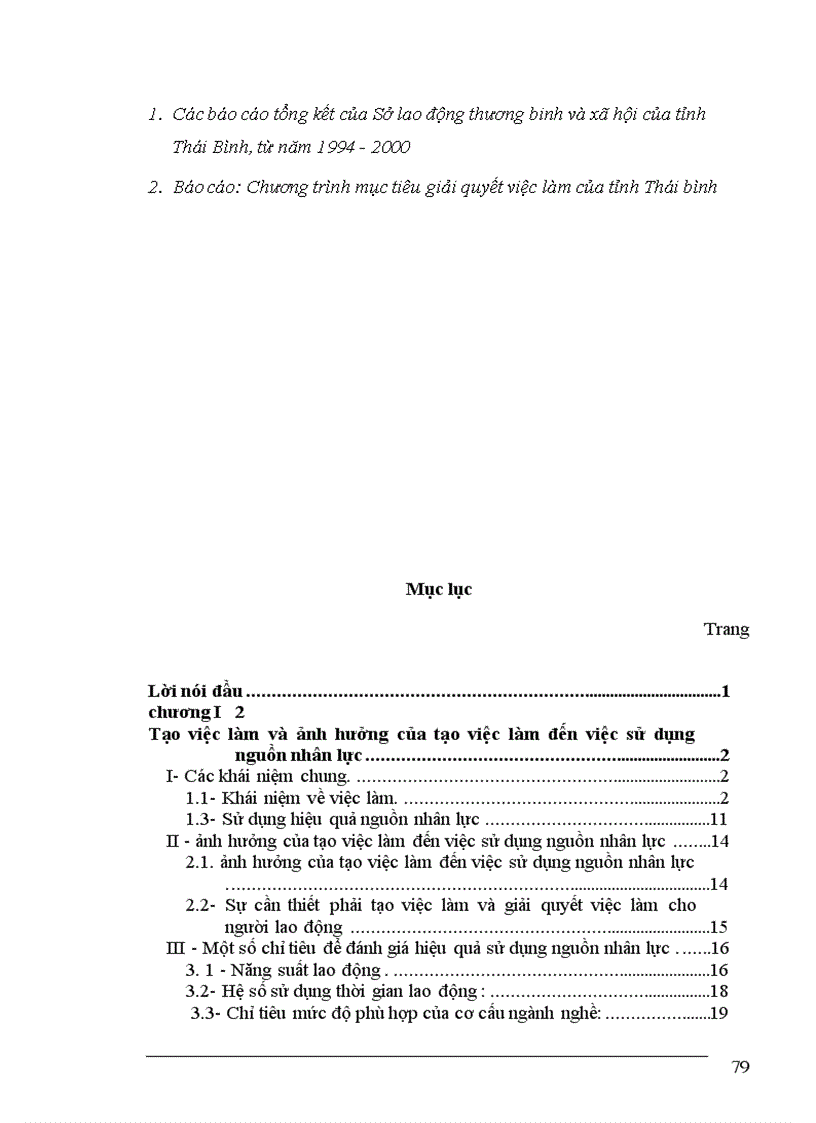 image for page Thực trạng về lao động việc làm và vấn đề giải quyết việc làm ở tỉnh Thái Bình