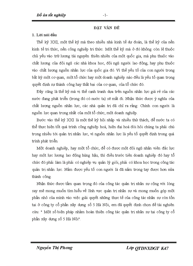 image for page Một số biện pháp nhằm hoàn thiện công tác quản trị nhân sự tại công ty cổ phần xây dựng số 5 Hà Nội