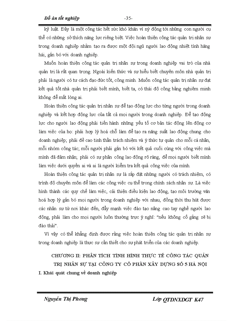 image for page Một số biện pháp nhằm hoàn thiện công tác quản trị nhân sự tại công ty cổ phần xây dựng số 5 Hà Nội
