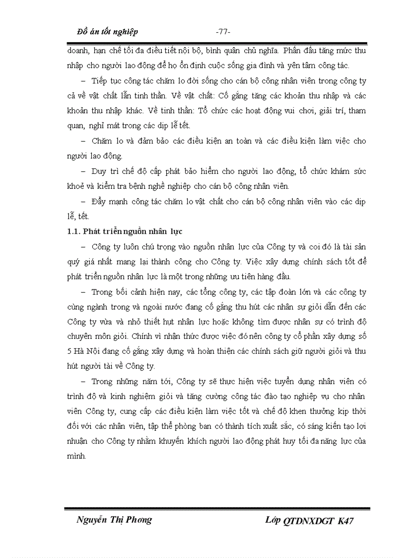 image for page Một số biện pháp nhằm hoàn thiện công tác quản trị nhân sự tại công ty cổ phần xây dựng số 5 Hà Nội