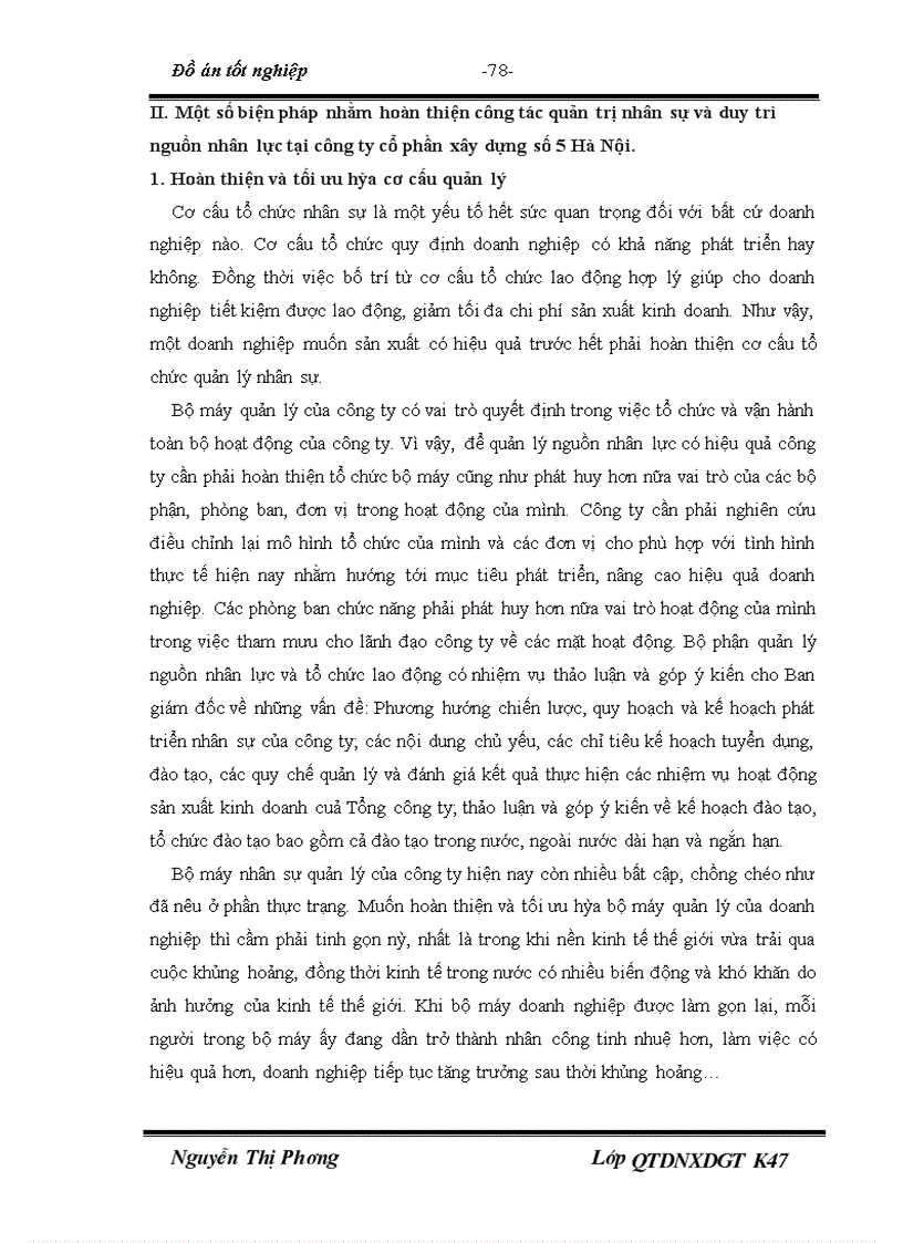 image for page Một số biện pháp nhằm hoàn thiện công tác quản trị nhân sự tại công ty cổ phần xây dựng số 5 Hà Nội