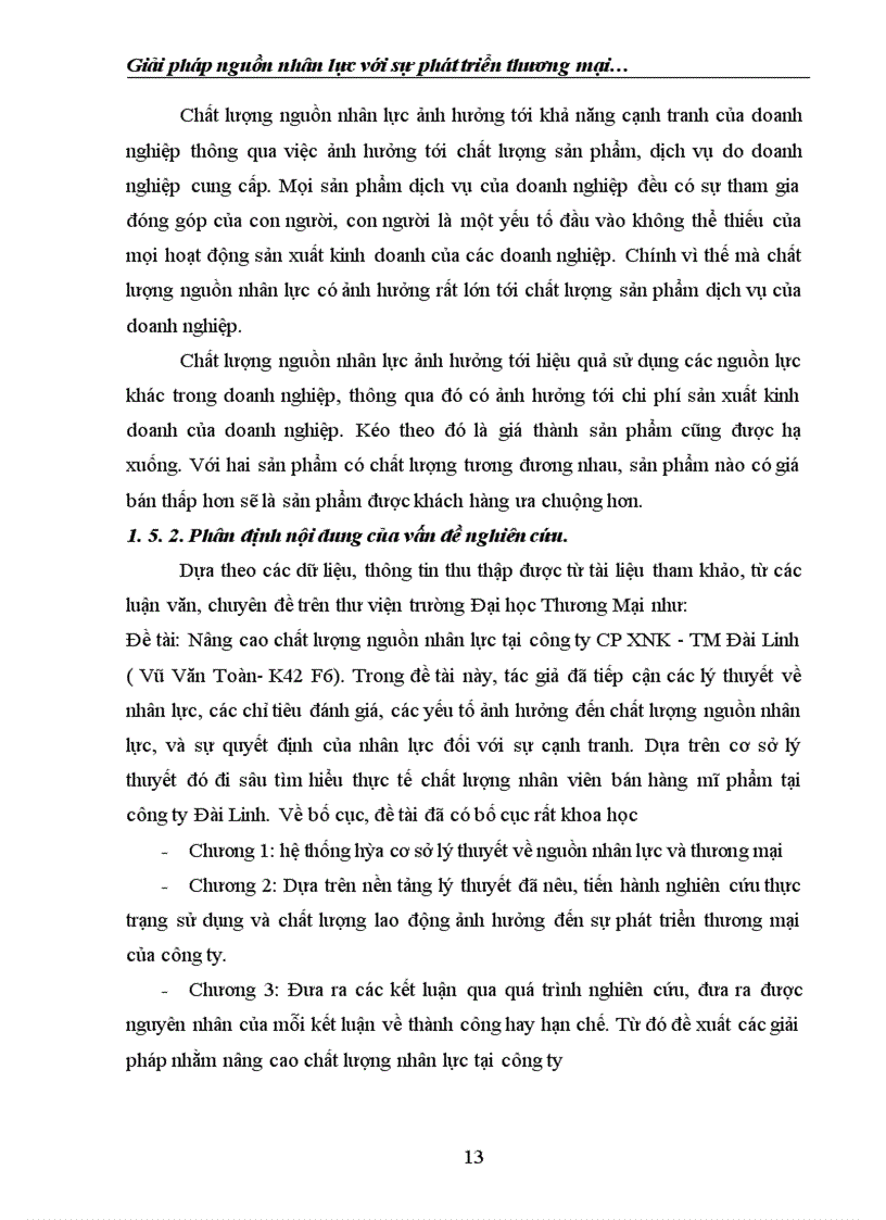 image for page Giải pháp nguồn nhân lực với sự phát triển thương mại tại công ty TNHH in Thanh Bình