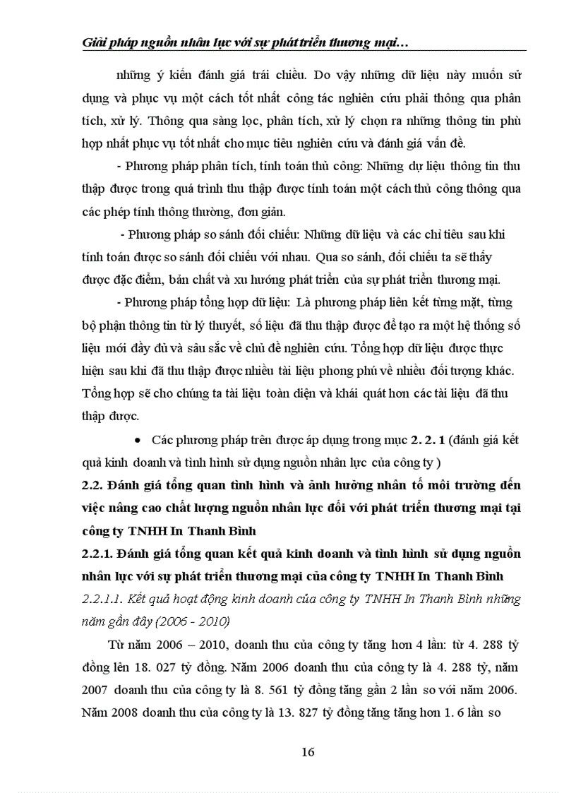 image for page Giải pháp nguồn nhân lực với sự phát triển thương mại tại công ty TNHH in Thanh Bình