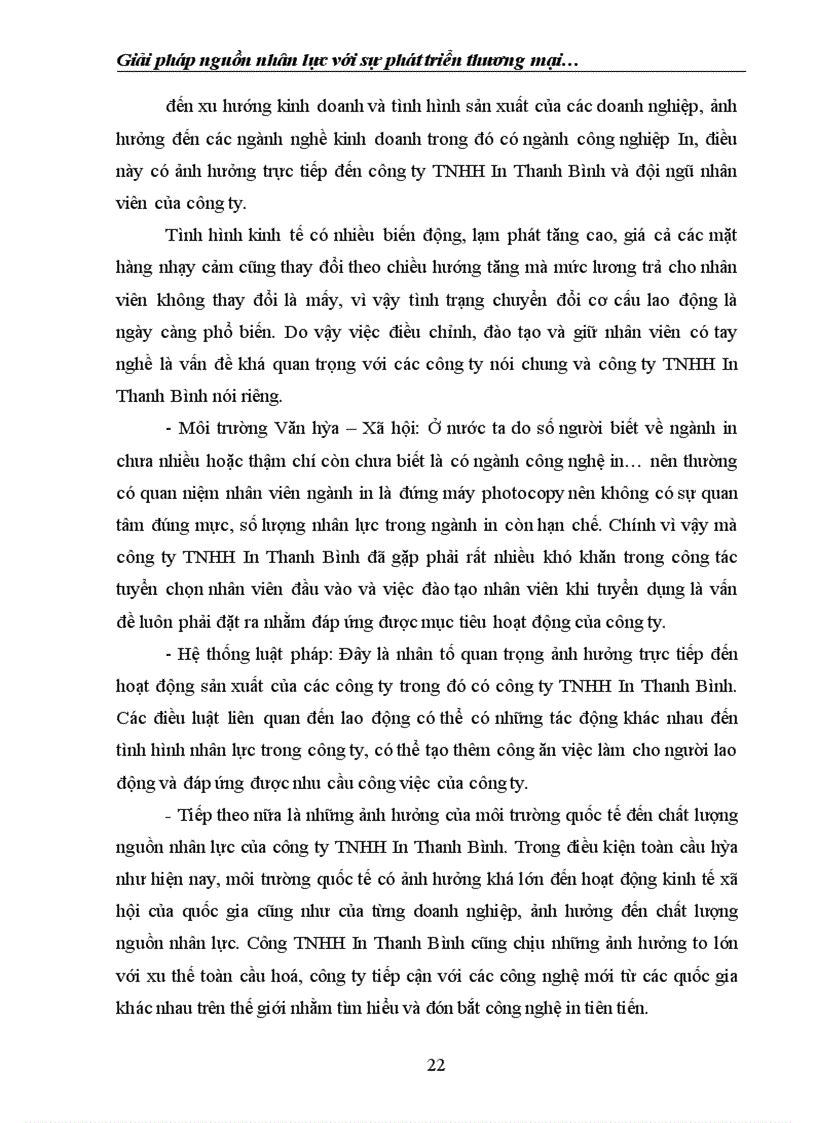 image for page Giải pháp nguồn nhân lực với sự phát triển thương mại tại công ty TNHH in Thanh Bình