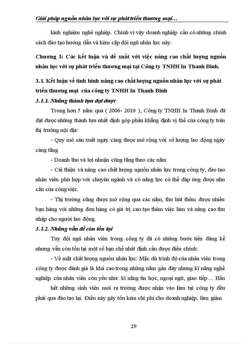 image for page Giải pháp nguồn nhân lực với sự phát triển thương mại tại công ty TNHH in Thanh Bình