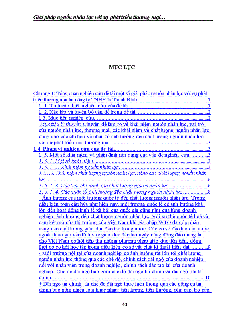image for page Giải pháp nguồn nhân lực với sự phát triển thương mại tại công ty TNHH in Thanh Bình