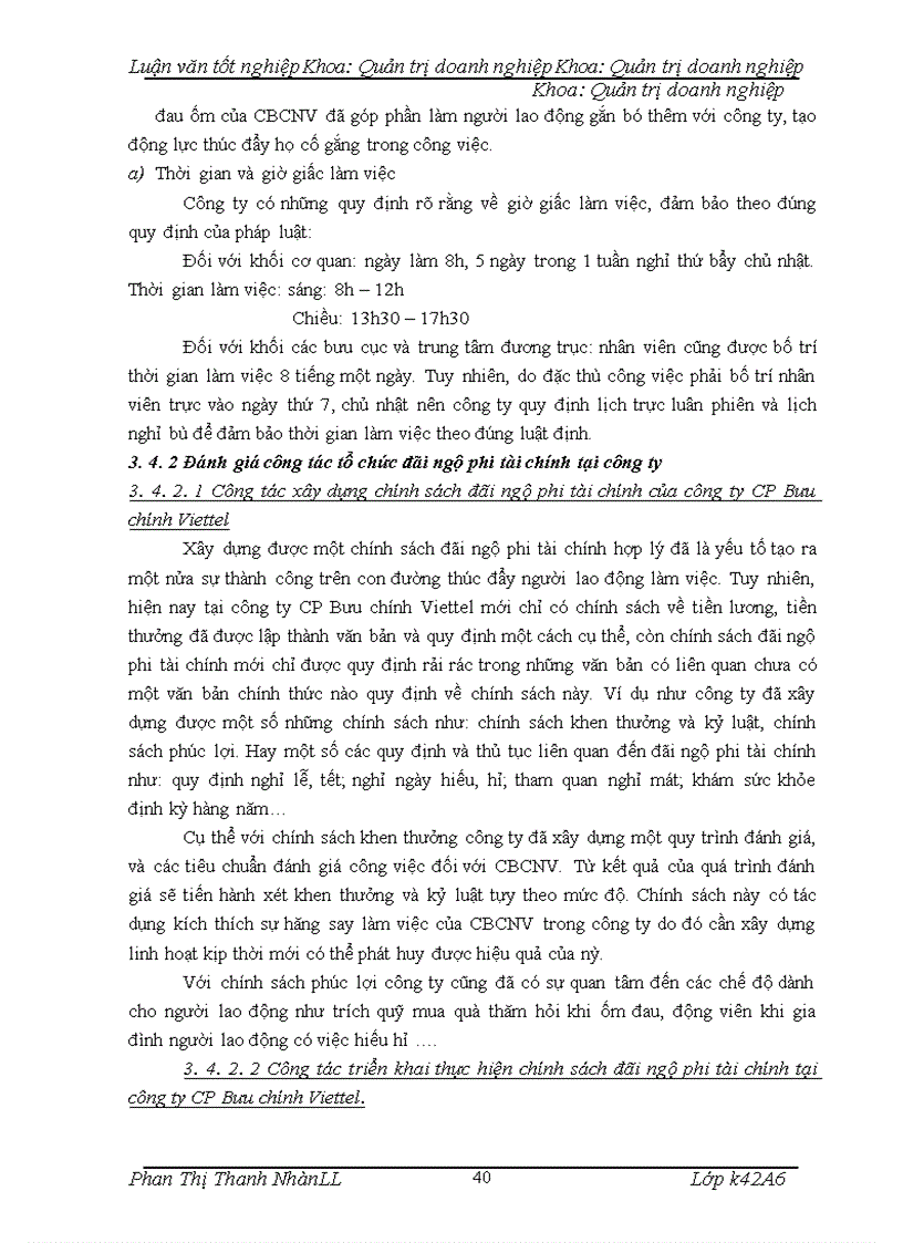 image for page Hoàn thiện công tác đãi ngộ phi tài chính tại công ty cổ phần bưu chính viettel