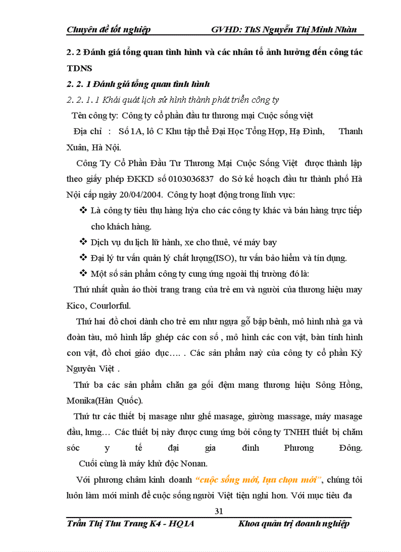 image for page Nâng cao chất lượng công tác tuyển dụng nhân sự cho công ty cổ phần đầu tư và thương mại cuộc sống việt