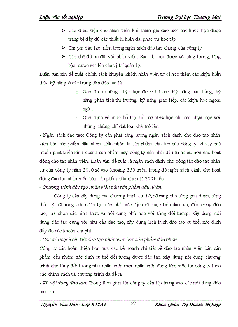 image for page Đẩy mạnh công tác đào tạo nhân viên bán sản phẩm dầu nhờn tại công ty cổ phần kho vận và dịch vụ thương mại