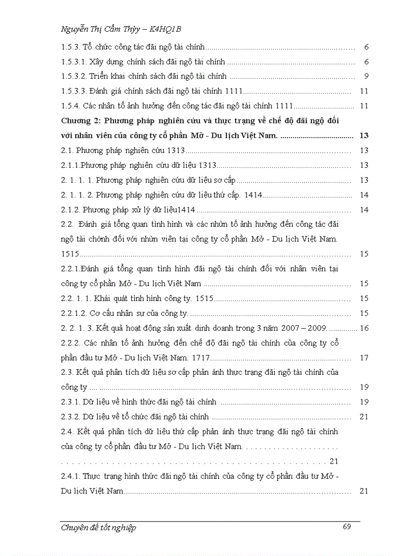 image for page Hoàn thiện công tác đãi ngộ tài chính cho nhân viên của công ty cổ phần đầu tư Mở - Du lịch Việt Nam