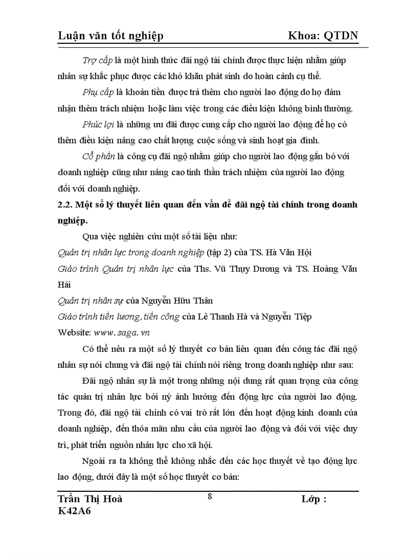 image for page Hoàn thiện công tác đãi ngộ tài chính của công ty cổ phần SX - DV - XNK Từ Liêm