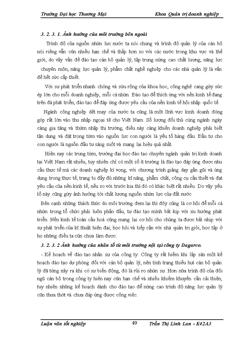 image for page Hoàn thiện công tác đào tạo cán bộ quản lý tại công ty cổ phần may Đáp Cầu