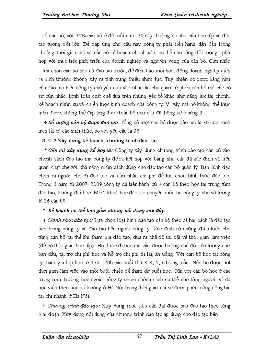 image for page Hoàn thiện công tác đào tạo cán bộ quản lý tại công ty cổ phần may Đáp Cầu