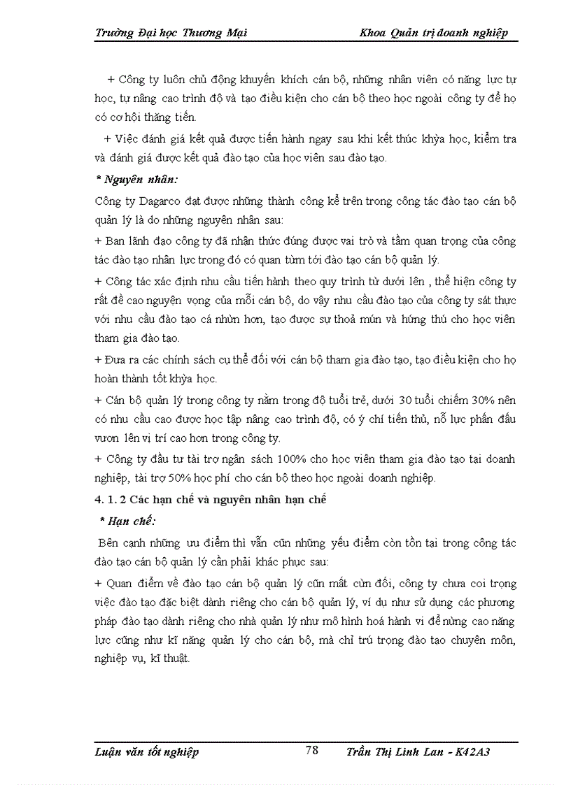 image for page Hoàn thiện công tác đào tạo cán bộ quản lý tại công ty cổ phần may Đáp Cầu