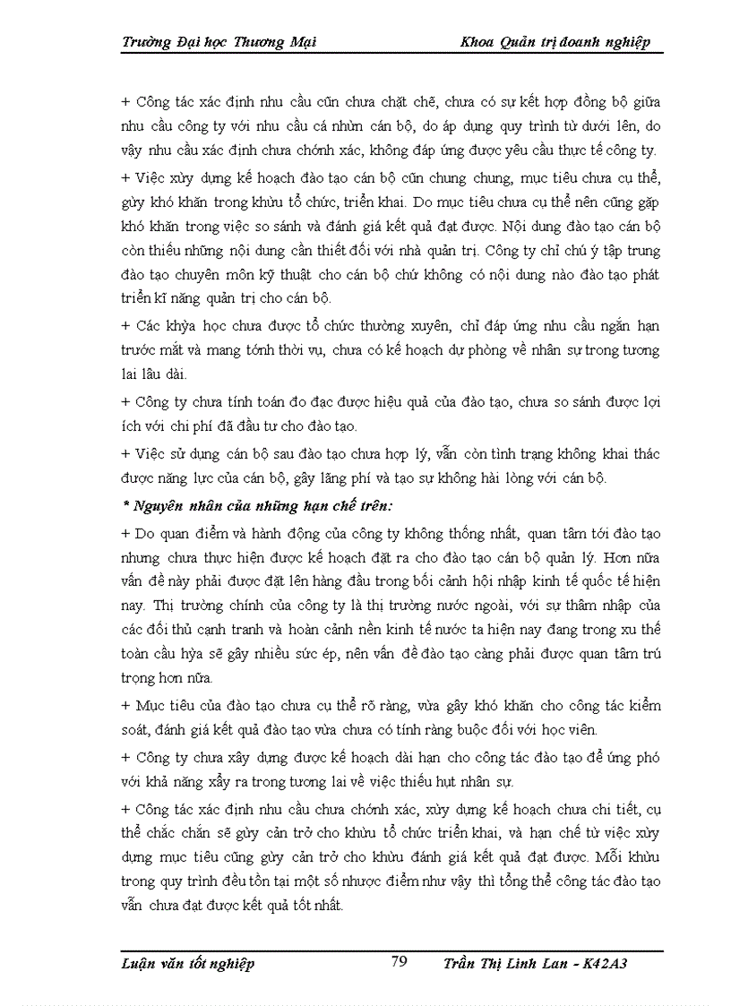 image for page Hoàn thiện công tác đào tạo cán bộ quản lý tại công ty cổ phần may Đáp Cầu
