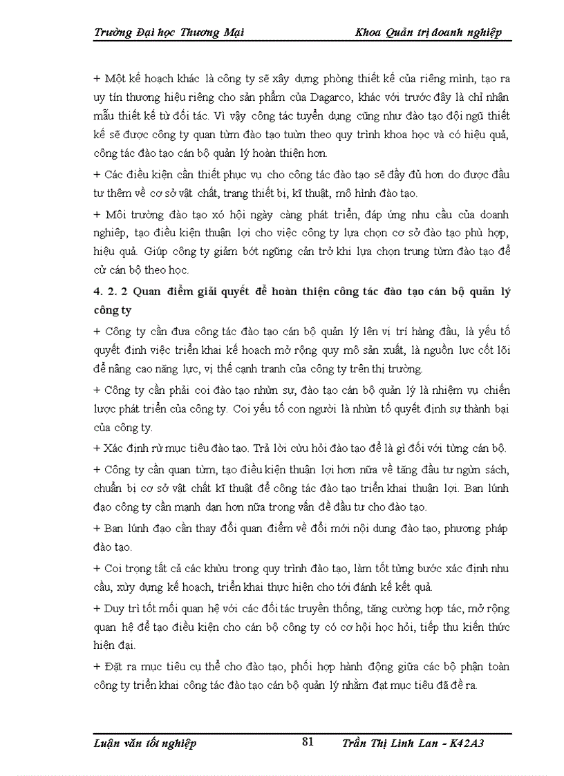 image for page Hoàn thiện công tác đào tạo cán bộ quản lý tại công ty cổ phần may Đáp Cầu