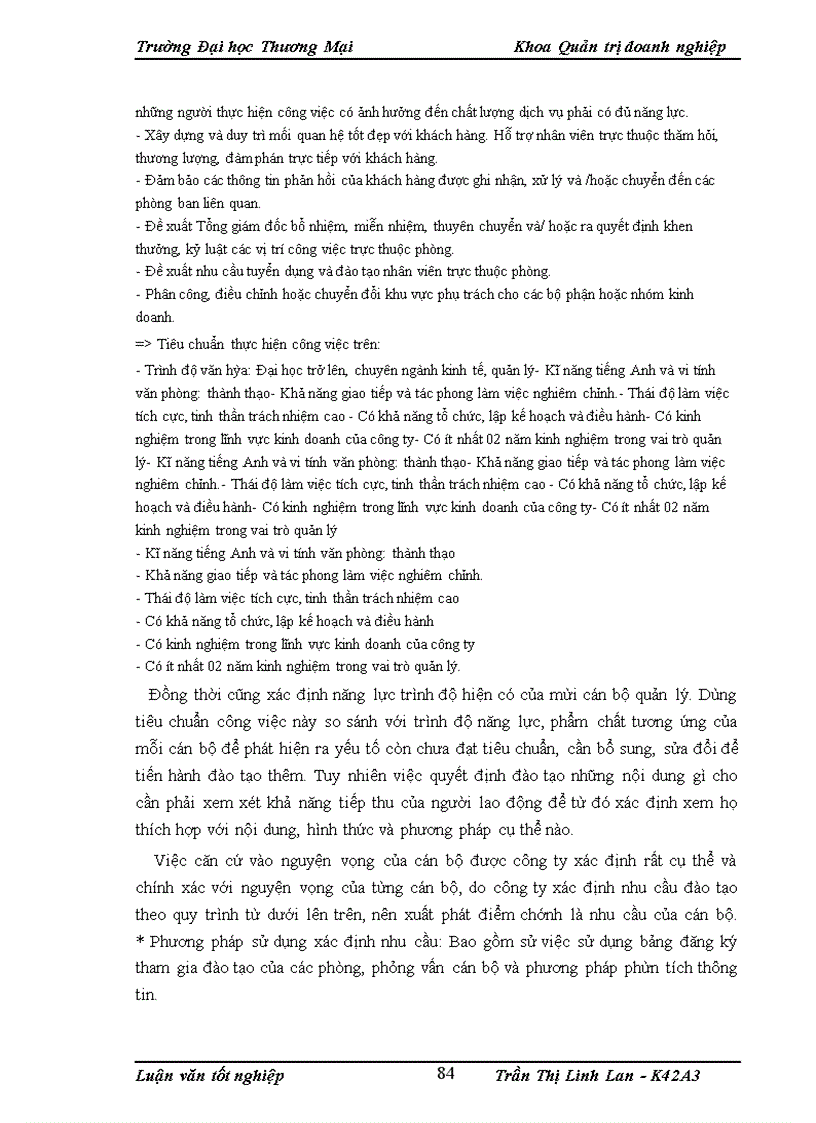 image for page Hoàn thiện công tác đào tạo cán bộ quản lý tại công ty cổ phần may Đáp Cầu