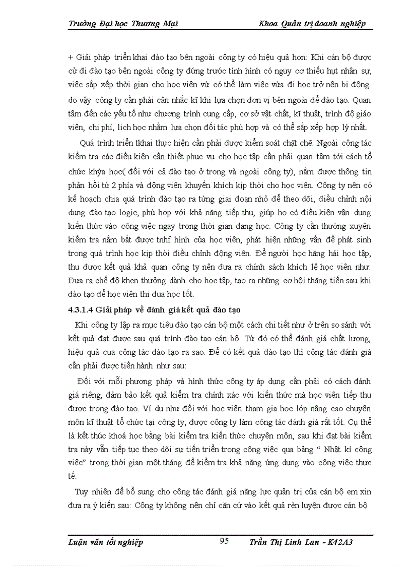 image for page Hoàn thiện công tác đào tạo cán bộ quản lý tại công ty cổ phần may Đáp Cầu
