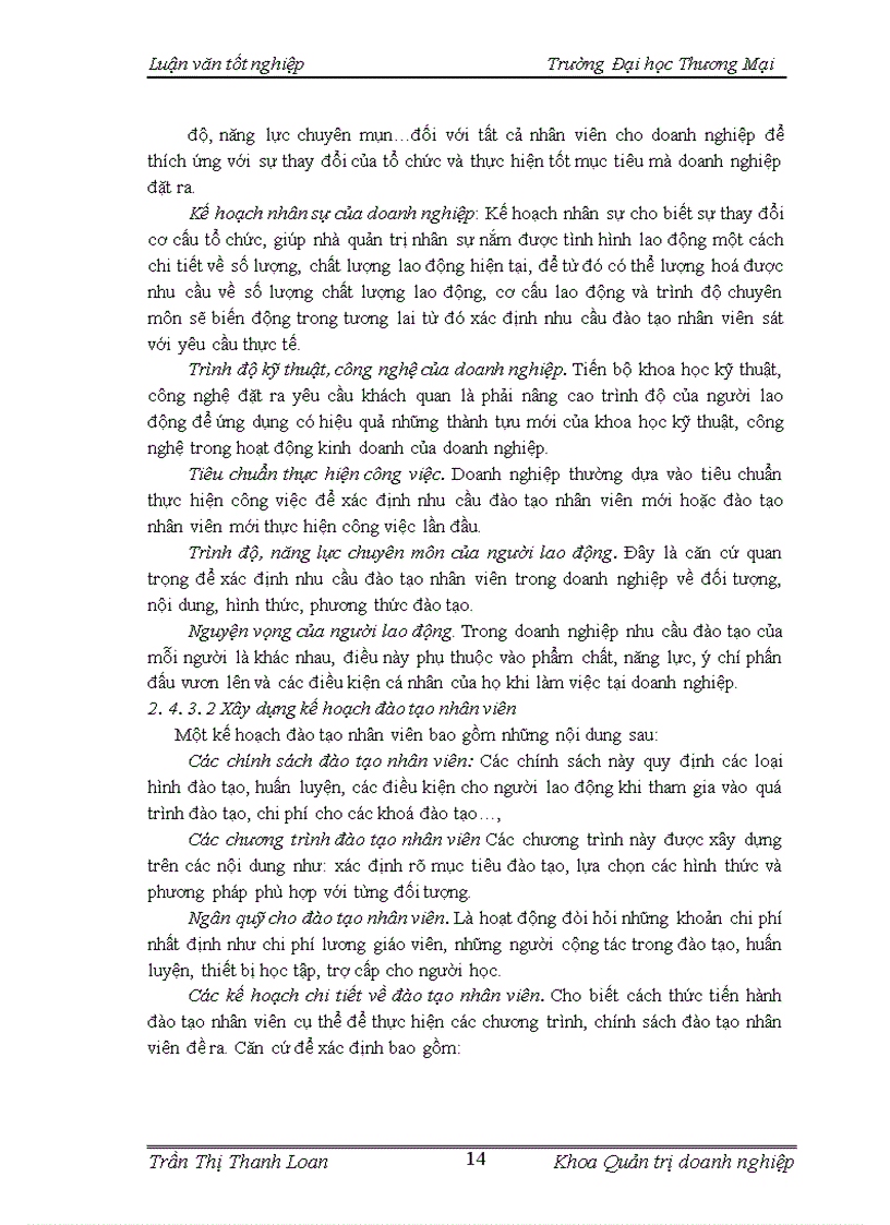 image for page Hoàn thiện công tác đào tạo nhân sự tại Công ty TNHH MTV Than Hồng Thái