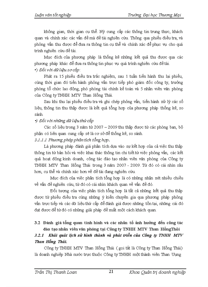 image for page Hoàn thiện công tác đào tạo nhân sự tại Công ty TNHH MTV Than Hồng Thái
