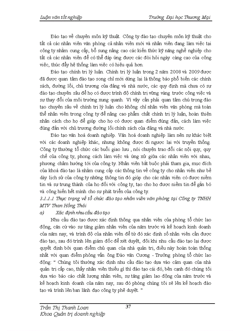 image for page Hoàn thiện công tác đào tạo nhân sự tại Công ty TNHH MTV Than Hồng Thái