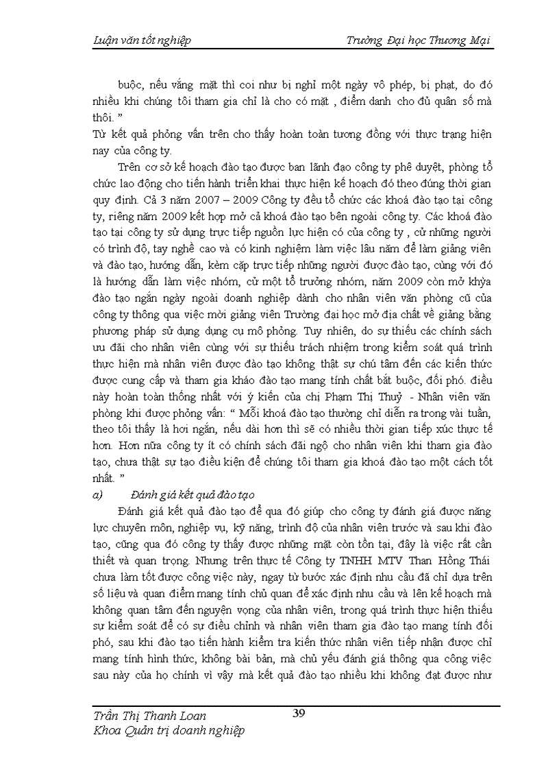 image for page Hoàn thiện công tác đào tạo nhân sự tại Công ty TNHH MTV Than Hồng Thái
