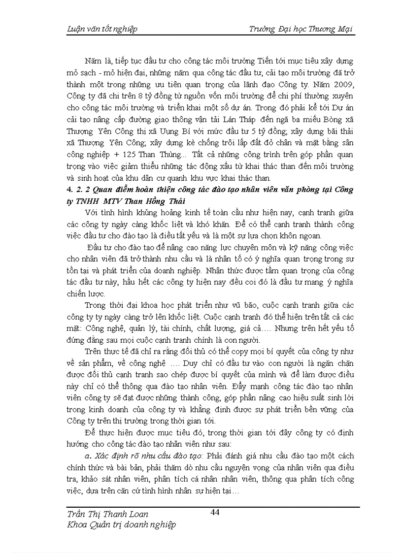 image for page Hoàn thiện công tác đào tạo nhân sự tại Công ty TNHH MTV Than Hồng Thái