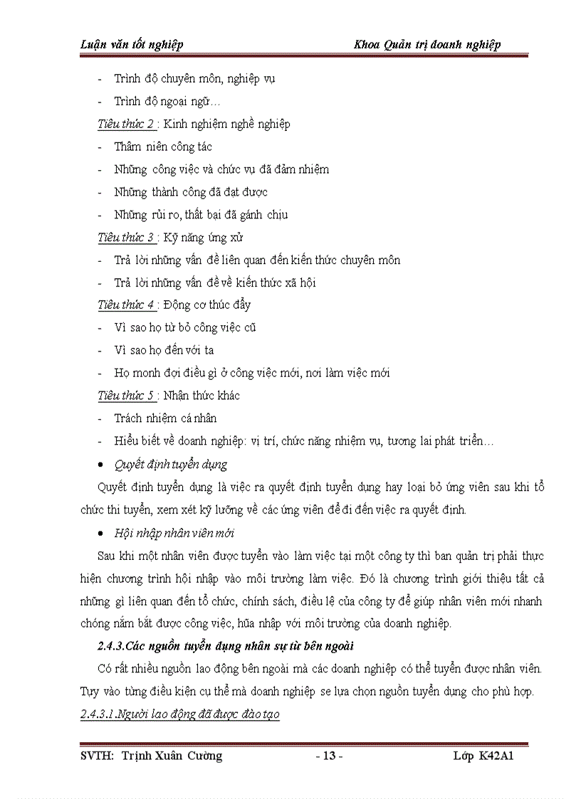 image for page Nâng cao chất lượng công tác tuyển dụng nhân sự từ nguồn bên ngoài ở công ty TNHH Poongchin Vina
