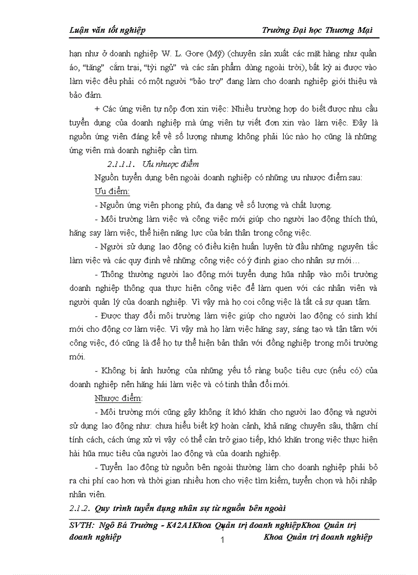 image for page Nâng cao chất lượng công tác tuyển dụng nhân sự từ nguồn bên ngoài tại công ty cổ phần Viglacera Từ Liêm