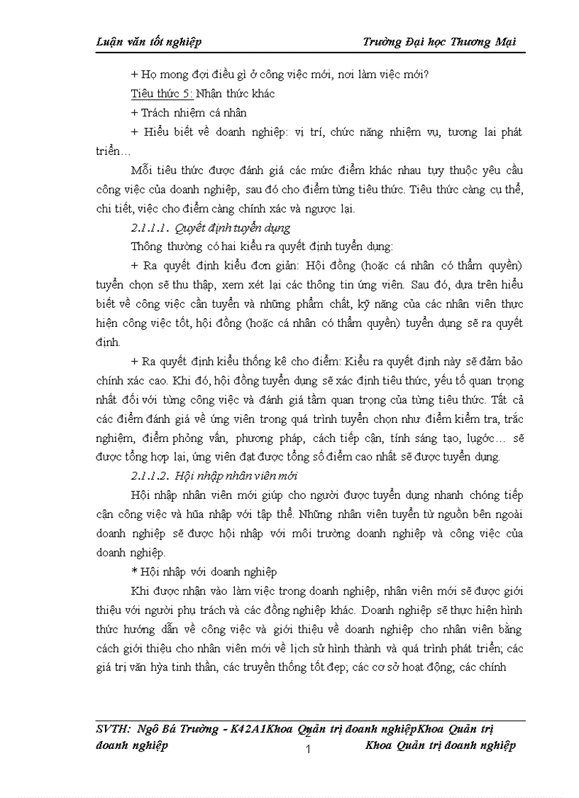 image for page Nâng cao chất lượng công tác tuyển dụng nhân sự từ nguồn bên ngoài tại công ty cổ phần Viglacera Từ Liêm