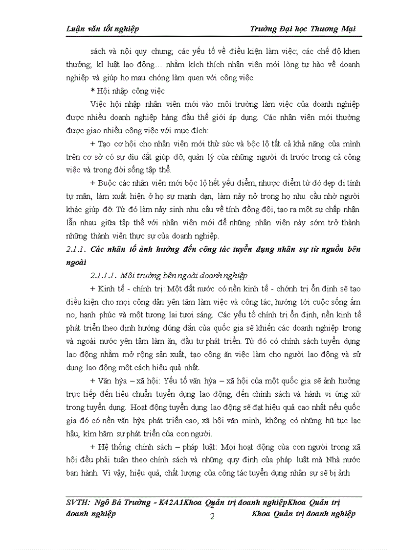 image for page Nâng cao chất lượng công tác tuyển dụng nhân sự từ nguồn bên ngoài tại công ty cổ phần Viglacera Từ Liêm