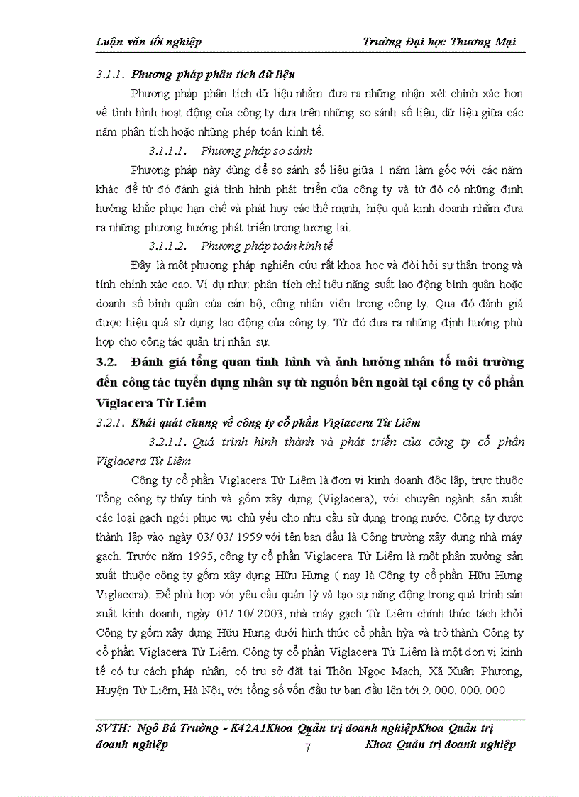 image for page Nâng cao chất lượng công tác tuyển dụng nhân sự từ nguồn bên ngoài tại công ty cổ phần Viglacera Từ Liêm