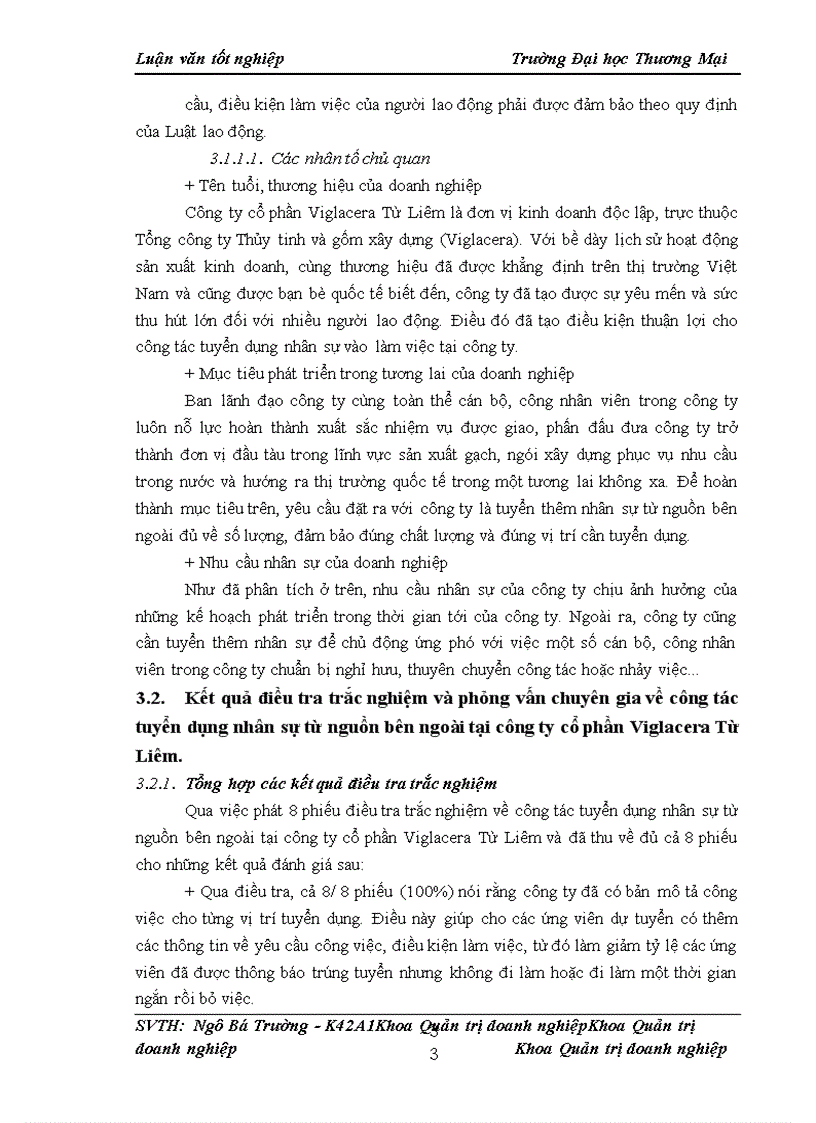 image for page Nâng cao chất lượng công tác tuyển dụng nhân sự từ nguồn bên ngoài tại công ty cổ phần Viglacera Từ Liêm