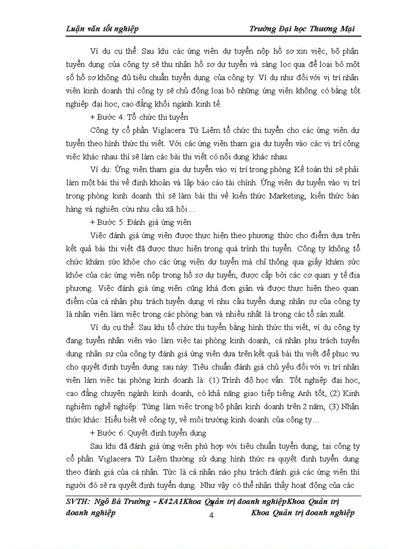 image for page Nâng cao chất lượng công tác tuyển dụng nhân sự từ nguồn bên ngoài tại công ty cổ phần Viglacera Từ Liêm