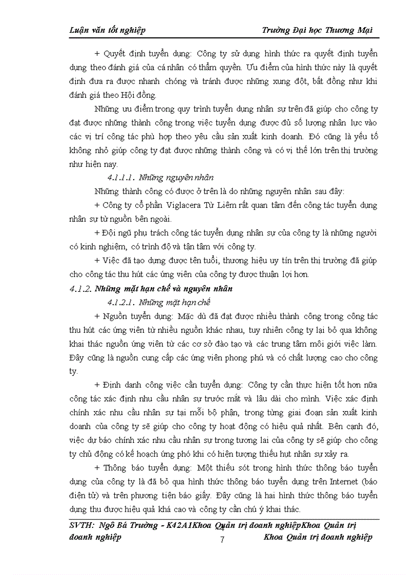 image for page Nâng cao chất lượng công tác tuyển dụng nhân sự từ nguồn bên ngoài tại công ty cổ phần Viglacera Từ Liêm
