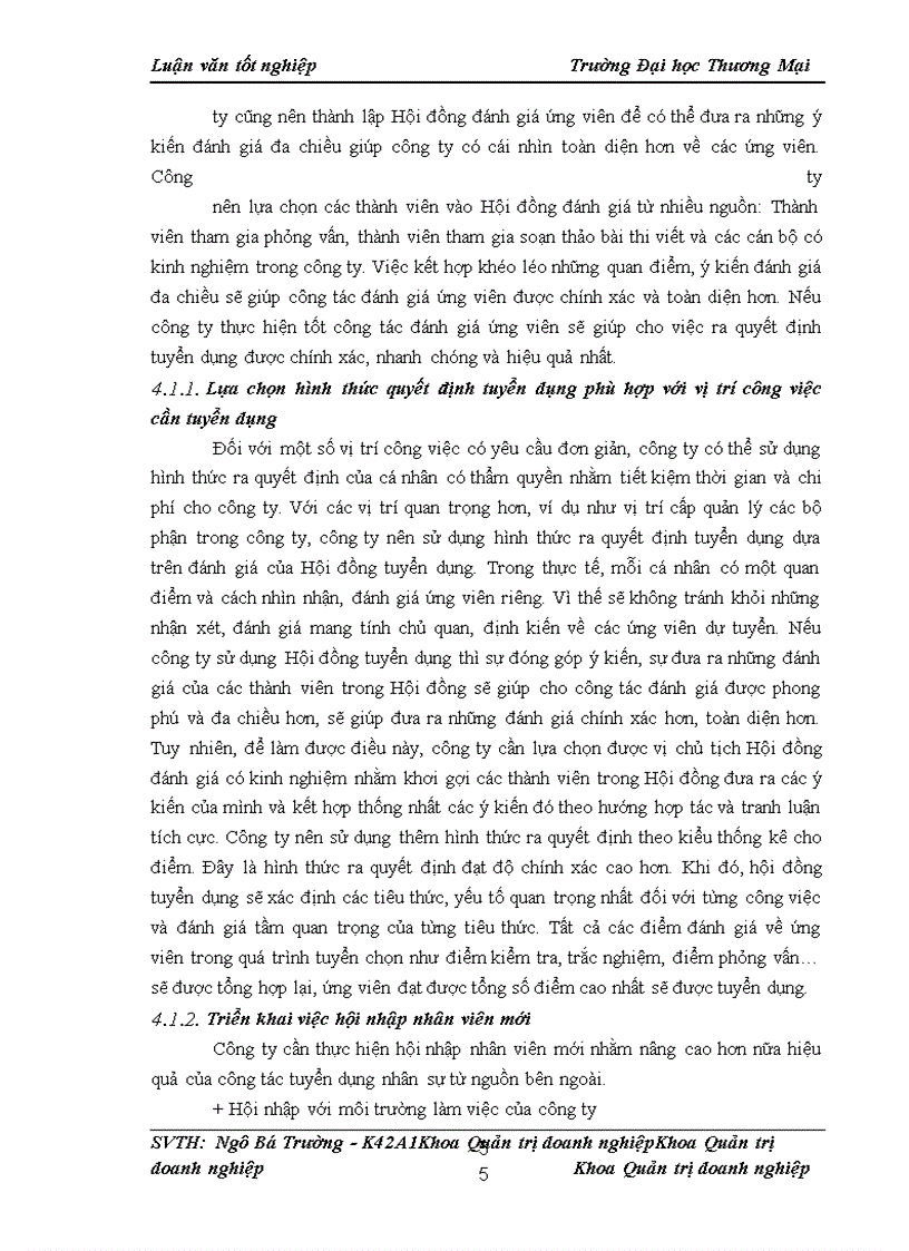 image for page Nâng cao chất lượng công tác tuyển dụng nhân sự từ nguồn bên ngoài tại công ty cổ phần Viglacera Từ Liêm