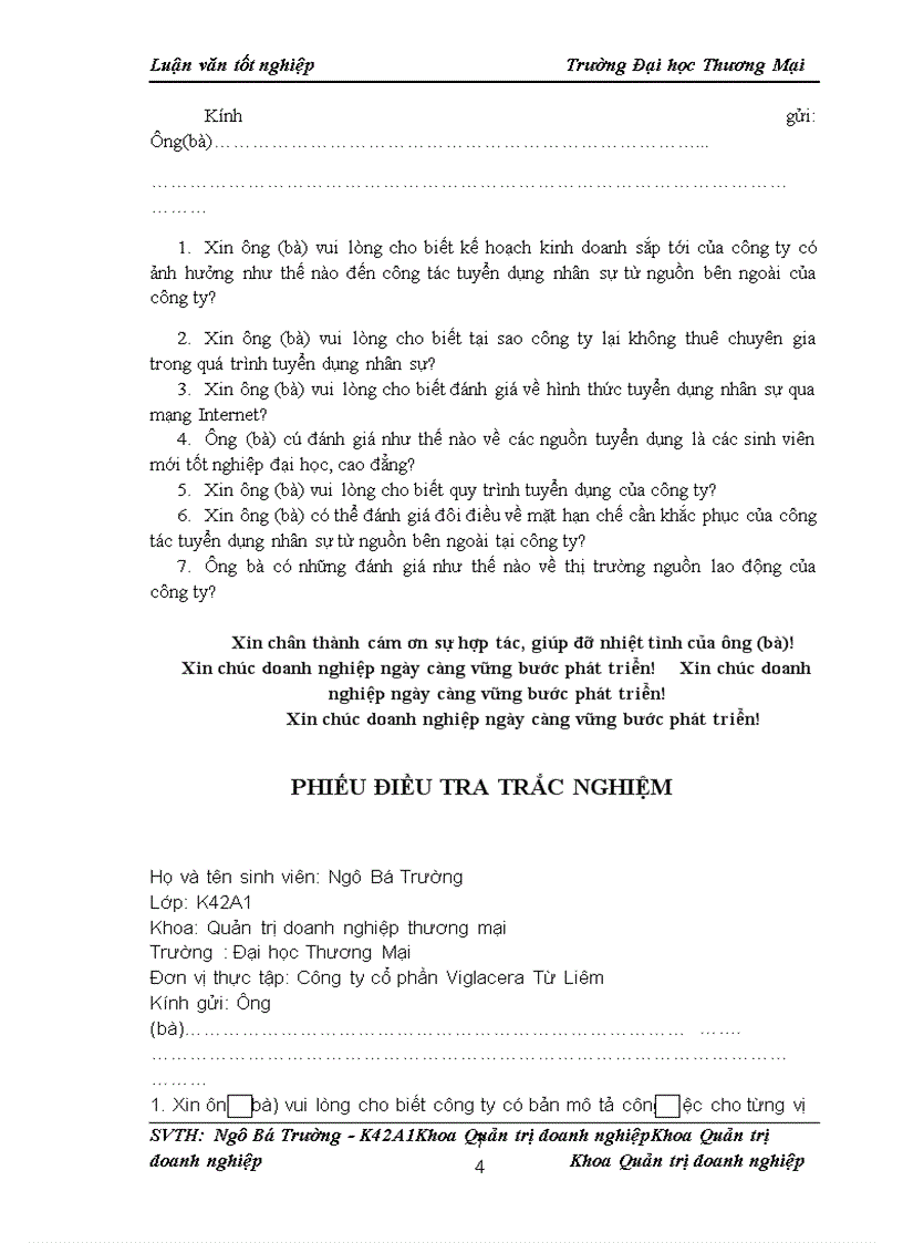 image for page Nâng cao chất lượng công tác tuyển dụng nhân sự từ nguồn bên ngoài tại công ty cổ phần Viglacera Từ Liêm