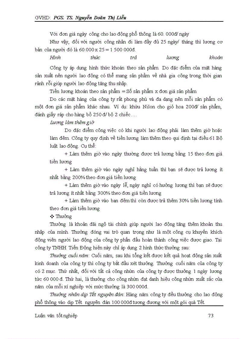 image for page Nâng cao chất lượng đãi ngộ tài chính đối với lao động phổ thông tại công ty TNHH Tiến Động