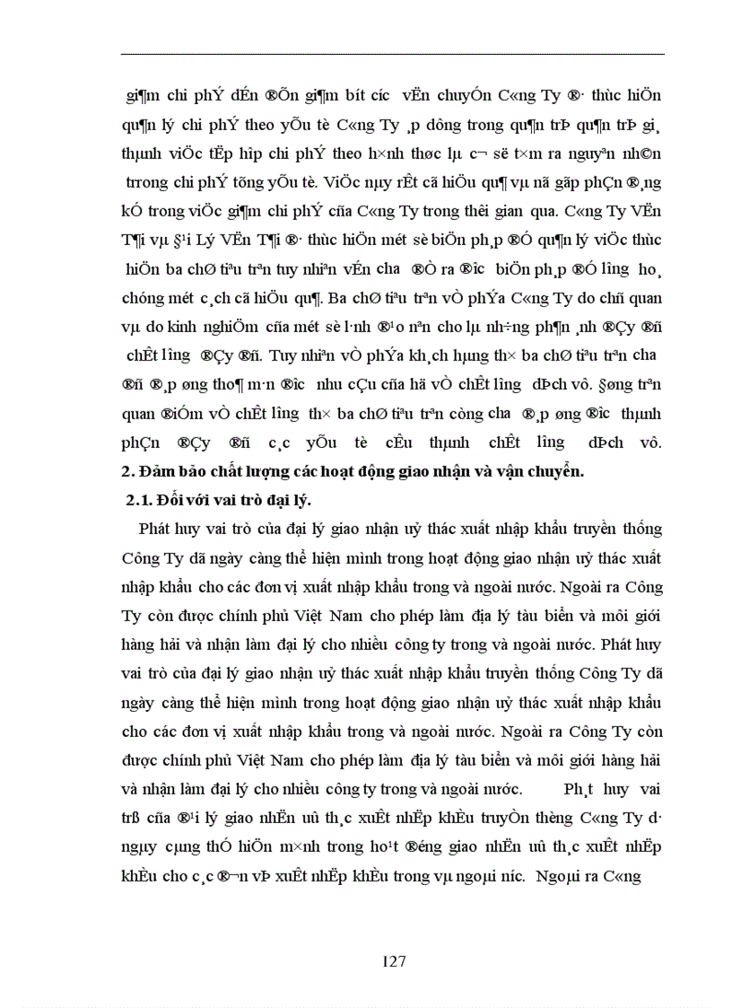 image for page Một số giải pháp nâng cao chất lượng hoạt động dịch vụ vận tải nhằm mở rộng thị trường tại Công Ty Vận Tải và đại lý vận tải