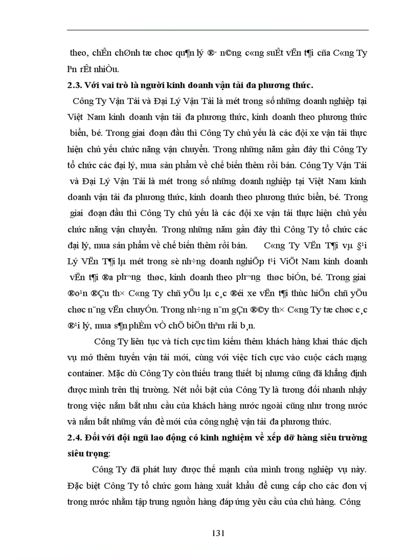 image for page Một số giải pháp nâng cao chất lượng hoạt động dịch vụ vận tải nhằm mở rộng thị trường tại Công Ty Vận Tải và đại lý vận tải