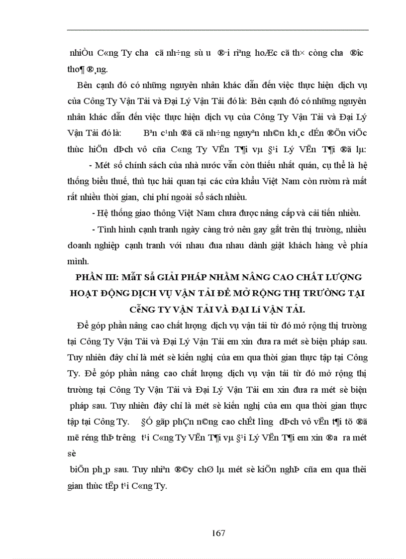 image for page Một số giải pháp nâng cao chất lượng hoạt động dịch vụ vận tải nhằm mở rộng thị trường tại Công Ty Vận Tải và đại lý vận tải